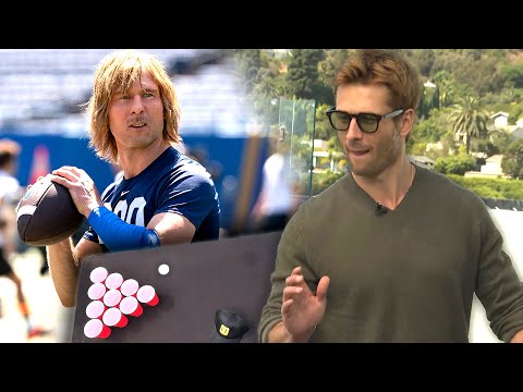 Glen Powell Details ‘Chad Powers’ Transformation During WILD Beer Pong Match