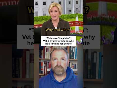 “This wasn’t my idea”: Vet & oyster farmer on why he’s running for Senate