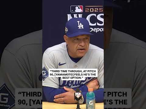 Dave Roberts gives Yamamoto his flowers 👏 #daveroberts #dodgers