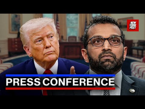 President Trump and FBI Director Kash Patel Hold Press Conference