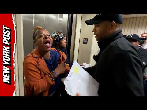 Woman ERUPTS at Masked ICE Agents After Family Member Detained in NYC