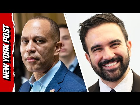 Watch Hakeem Jeffries DODGE Mamdani question before endorsing him