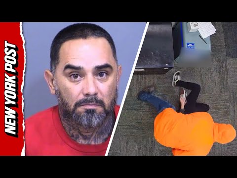Video Shows Alleged Knife-Wielding Robber Attacking Store Worker