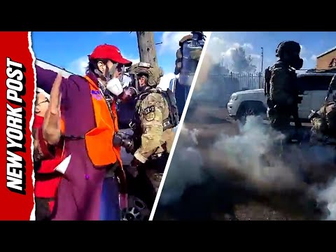 Chicago Protest Turns Chaotic as Federal Agents Gas Protesters