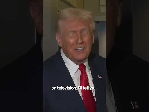 Watch Trump Crack up Reporters as Air Force One Hits Turbulence #shorts