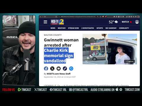 Liberal ARRESTED For Vandalizing Charlie Kirk Memorial, BODYCAM RELEASED | Tim Pool