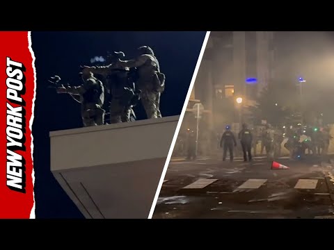 Tear Gas and Rubber Bullets Fly During Chaotic Portland Anti-ICE Protests