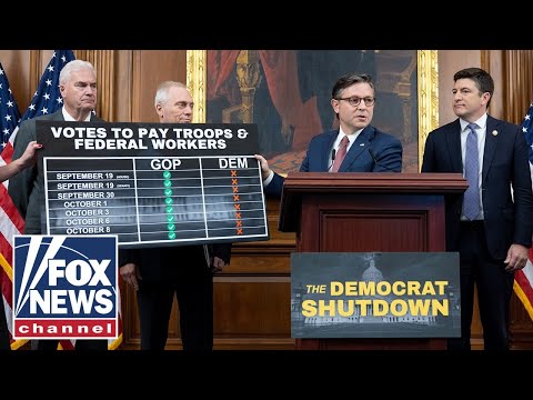 Speaker Johnson updates Democrat shutdown after Trump’s ‘historic’ Knesset speech