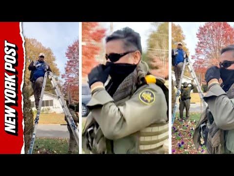 Charlotte Woman Captures Immigration Agents Questioning Garden Workers in Her Yard