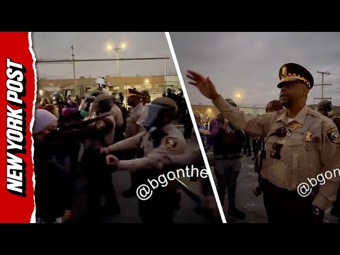 Police Clash With Protesters Outside Chicago ICE Facility After Curfew