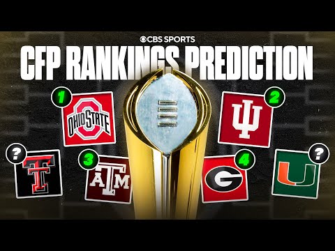 College Football Playoff Rankings PREDICTIONS: 5 or 6 teams from SEC are in? 👀 | UNT over JMU