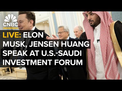 LIVE: Tesla’s Elon Musk and Nvidia’s Jensen Huang talk AI at U.S.-Saudi Investment Forum — 11/19/25