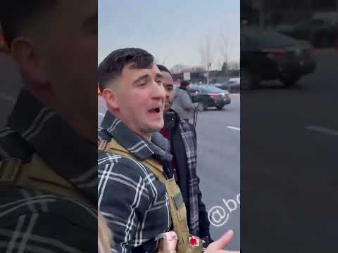 Pardoned January 6 Rioter Jake Lang Decked During Anti-Islam Rally #shorts