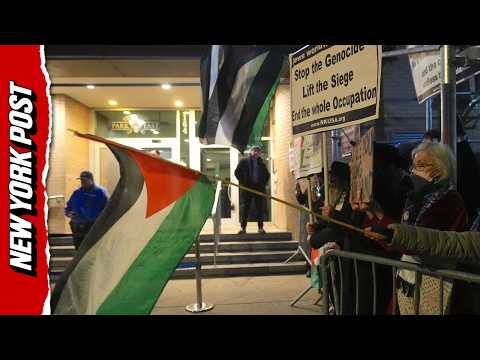 Hateful Mob of Anti-Israel Protestors Descend on NYC Synagogue Urging the ‘Resistance’