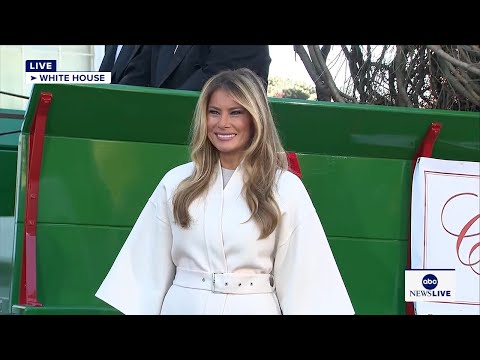 LIVE: First lady Melania Trump receives 2025 White House Christmas Tree