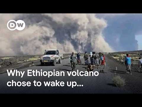 Ethiopian volcano erupts for first time in 12,000 years, sending ash cloud to Delhi | DW News