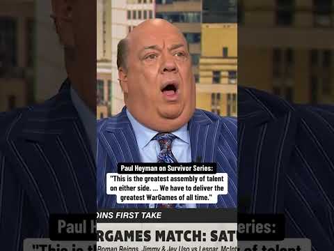 Paul Heyman talks about Survivor Series: Men’s WarGames Match 👏