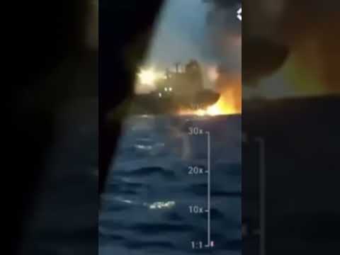 Ukraine’s security unit confirms Black Sea attack on two Russian tankers #shorts