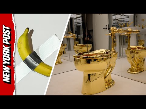 Italian Artist Viral for Duct-Taped Banana is Auctioning a Functioning 18-Karat Gold Toilet