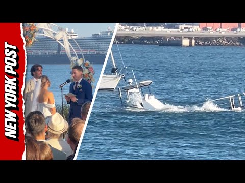 Sinking Boat Almost Steals the Show at Waterfront Wedding in San Diego
