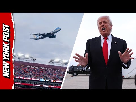 Behind the Scenes Look at Trump at Commanders Game — and ‘Greatest Flyover Ever’