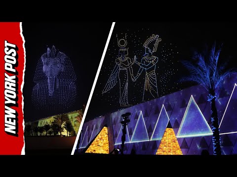 Dazzling Drone Show Highlights Opening of Grand Egyptian Museum