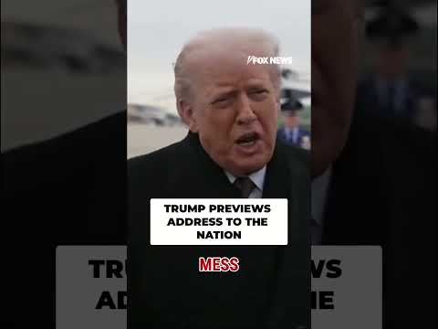 WATCH: Trump gives preview of what he’ll talk about during tonight’s address #shorts #usa #trump #us