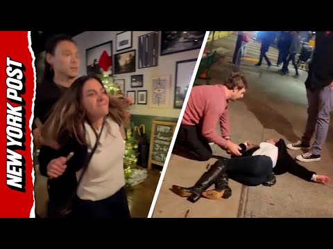 Bodyslam Brawl: Drunk Couple Goes BERSERK on Cali Restaurant Staff