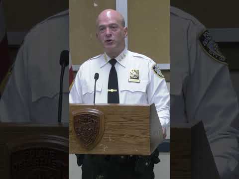Officials hold press conference after NYPD shooting of man armed with boxcutter #shorts