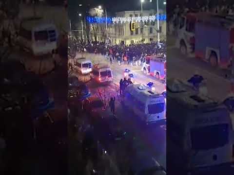 Violent Protests Rock Bulgaria: Crowds Rage Against New Budget, Clash With Police #shorts