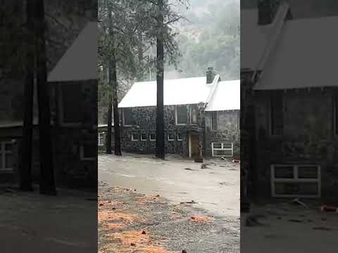 California highway shut down as flash flood hits, homes evacuated #shorts