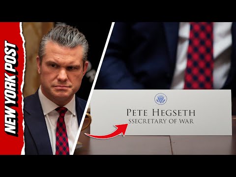 Viewers Spot Extra ‘S’ in Pete Hegseth’s ‘Ssecretary of War’ Nameplate