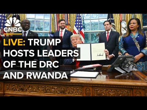 LIVE: President Trump hosts the leaders of the DRC and Rwanda at the White House — 12/4/2025