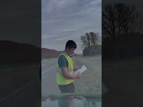 Illegal Alien Trucker License ARRESTED After Cargo of Tires Dump Onto Oklahoma Highway #shorts