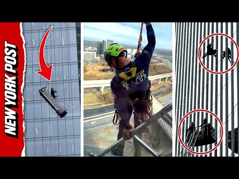 Rescue Crews Scale High-Rise to Save Stranded Window Cleaners in Virginia