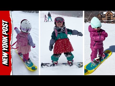 Baby On Snowboard! Is This the Tiniest Snowboarder to Ever Shred?