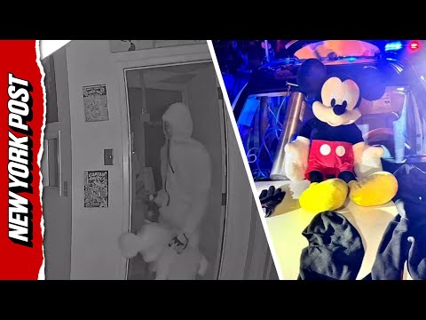 ‘Mickey Bandits’ Trapped Toting Huge Disney Mouse Doll at Scene of Break-In