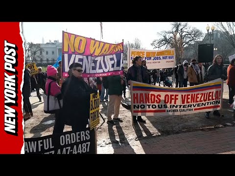 Protesters Rally Outside White House Against US Escalation in Venezuela