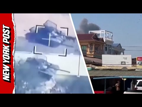 Footage Shows Thai Forces Deploy Drones and Tanks Against Cambodian Signal-Jammers and Compounds
