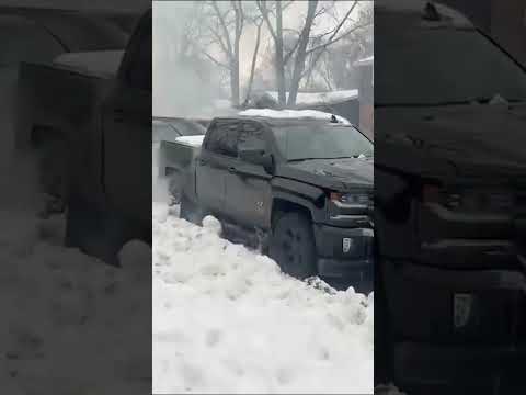 Illinois Street Erupts in Smoke as Crowd Pelts Officers With Snowballs #shorts