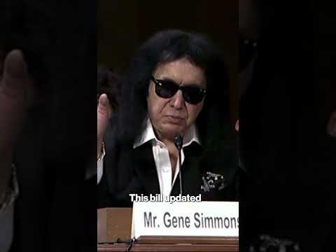 KISS Frontman Gene Simmons Praises Trump for ‘Leadership’ on Music Issues #shorts