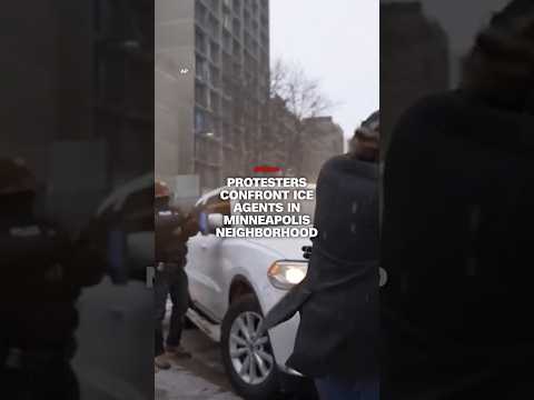 Protesters confront ICE agents in Minneapolis neighborhood