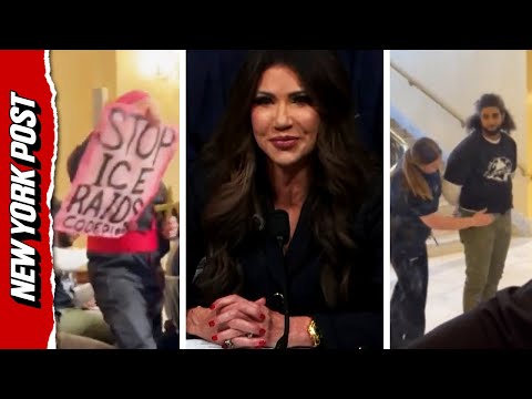 Noem Heckled by Protesters During House Committee Hearing on National Security