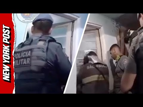 Hysterical Nude Woman Charged After Allegedly Sparking Gas Blast To Attack Police in Brazil