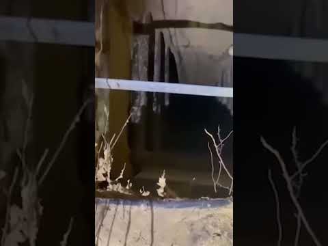 This hidden Belarus border tunnel was used by scores of migrants to cross into Poland #shorts