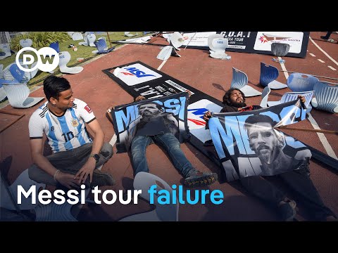 Football idol Lionel Messi’s tour of India gets off to a chaotic start | DW News