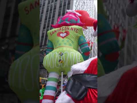 You’ve Never Seen This Many Santas Partying in One Place #shorts