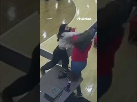 WATCH: Moms unleash FURY as brawl erupts at youth basketball game #shorts