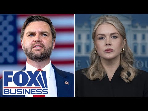 JD Vance joins Karoline Leavitt in press briefing