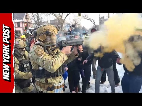 ICE Agents BLAST Protesters in Face with Tear Gas in Minnesota